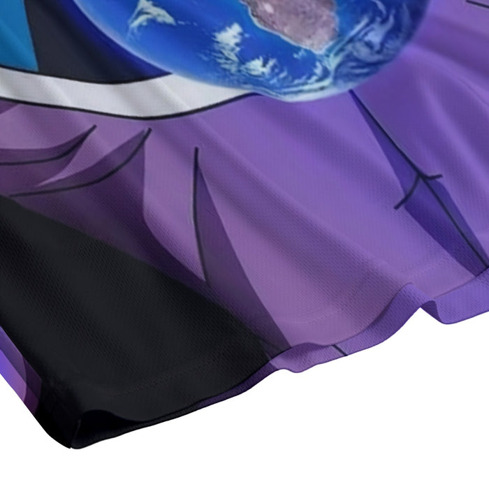 Dragon Ball Super Beerus God Destruction Earth Mesh Shorts