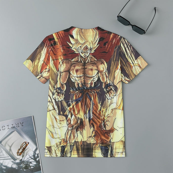 Powerful Goku Super Saiyan 2 Transformation SSJ2 Kids T-Shirt