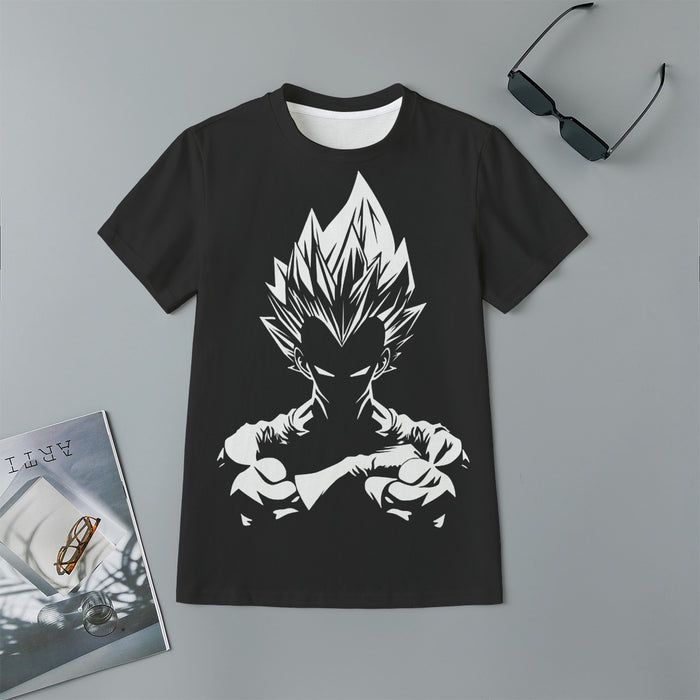Dragon Ball Z Bad-Ass King Vegeta Graphic Kids T-Shirt