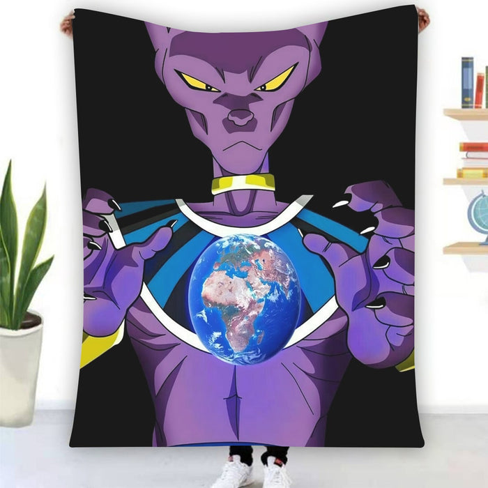 Dragon Ball Super Beerus God Destruction Earth Blanket