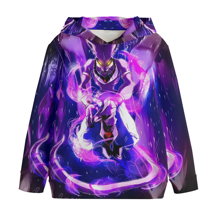 DBZ Mighty Destruction God Beerus Egyptian Cat Sport Design Kids' Hoodie