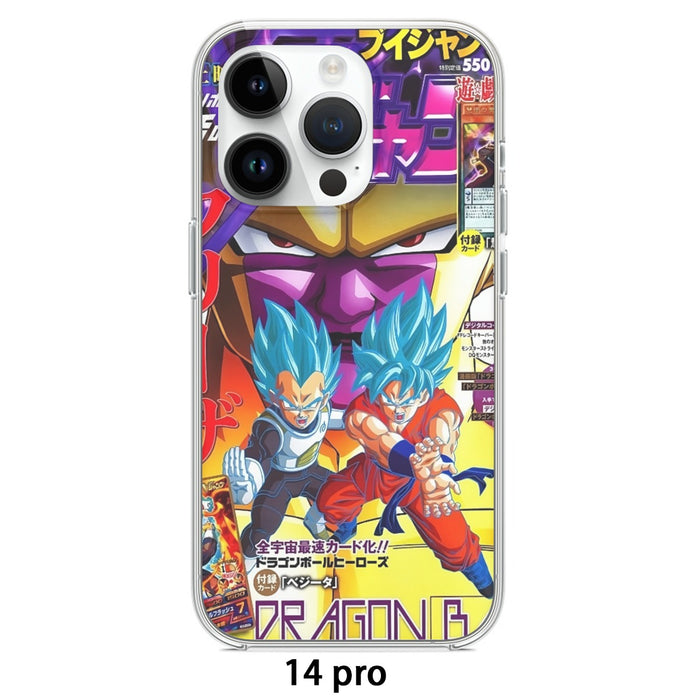 Golden Frieza Super Saiyan God Goku Vegeta Blue Hair 3D Iphone 14 Case