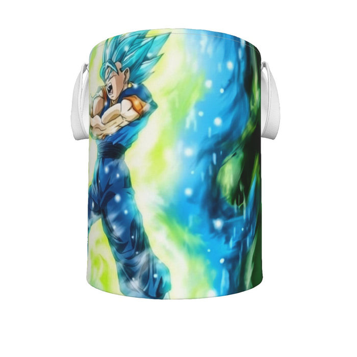 DBZ Goku Super Saiyan Blue SSGSS Kamehameha Power Attack Laundry Basket