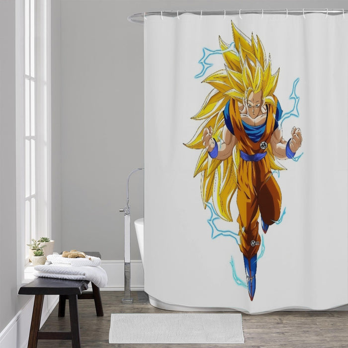 Goku Super Saiyan 3 Shirt Shower Curtain