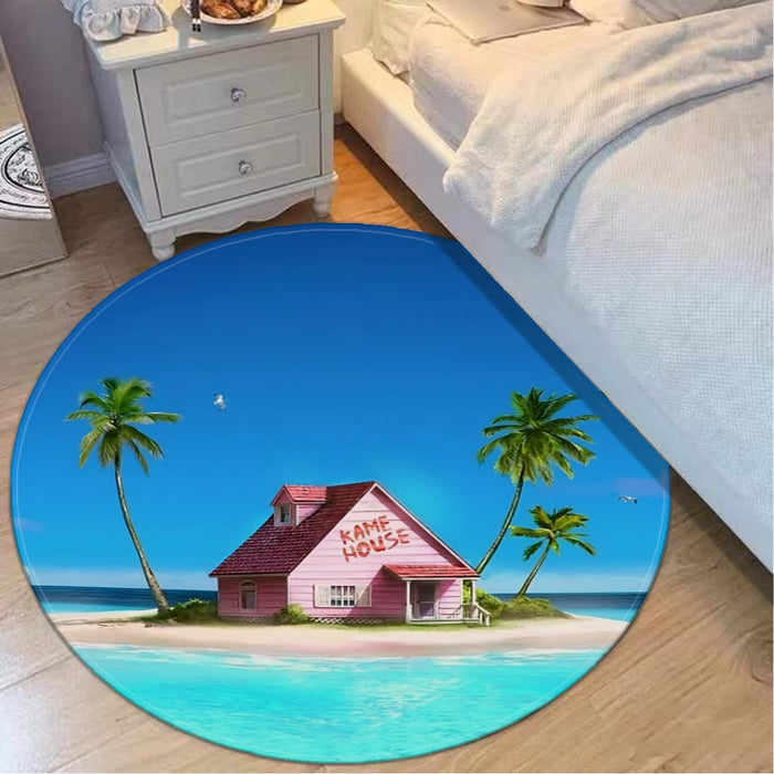 DBZ Master Roshi's Kame House Relax Vibe Concept Graphic Round Mat