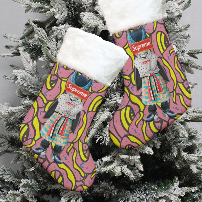 Modern Art Supreme Villain Perfect Cell Streetwear Christmas Socks