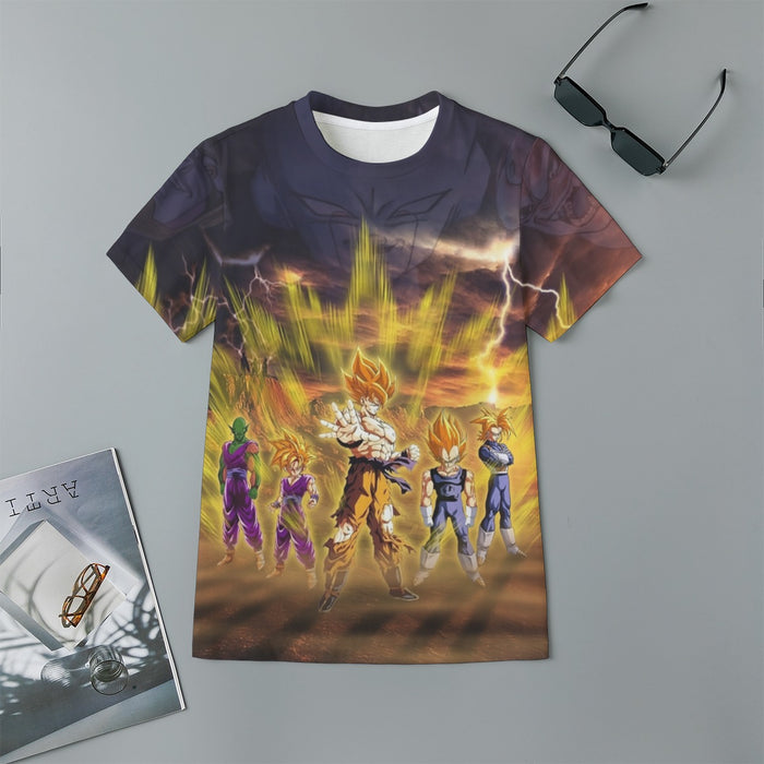 Piccolo Goku And Vegeta Dragon Ball Z Kids T-Shirt