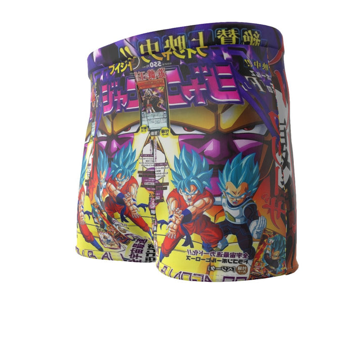 Golden Frieza Super Saiyan God Goku Vegeta Blue Hair 3D Men's Boxer Briefs