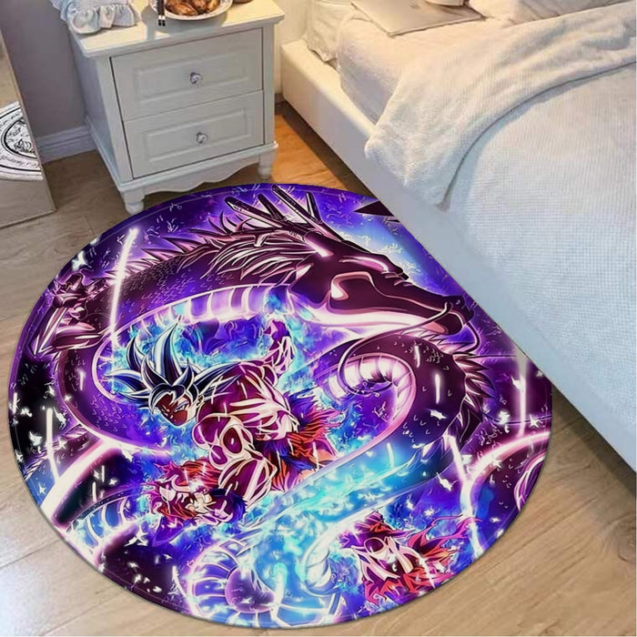 Dragon Ball Super  Ultra Instinct Goku x Shenron Round Mat