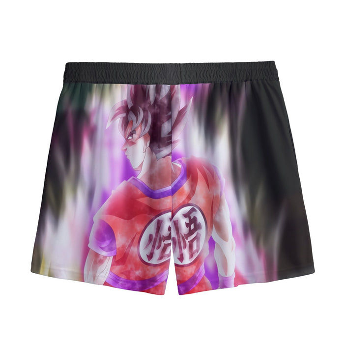 Dragon Ball Angry Son Goku Unique Style Full Print Mesh Shorts