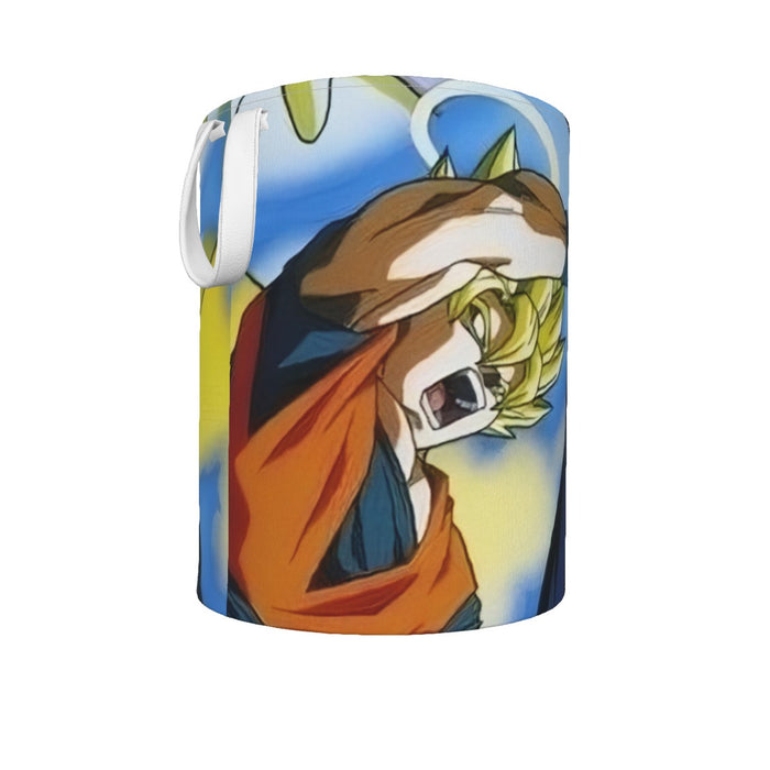 DBZ Goku Vegeta Fusion Saiyan Gogeta Colorful Design Streetwear Laundry Basket