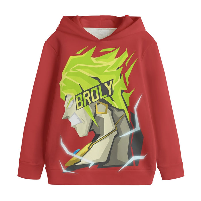 Dragon Ball Super Cool Legendary Broly Cool Vector Art Kids' Hoodie