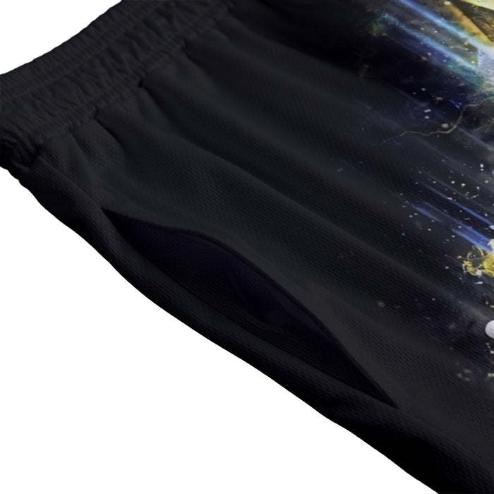 Dragon Ball Z Super Saiyan Vegeta Yellow Aura Epic Mesh Shorts