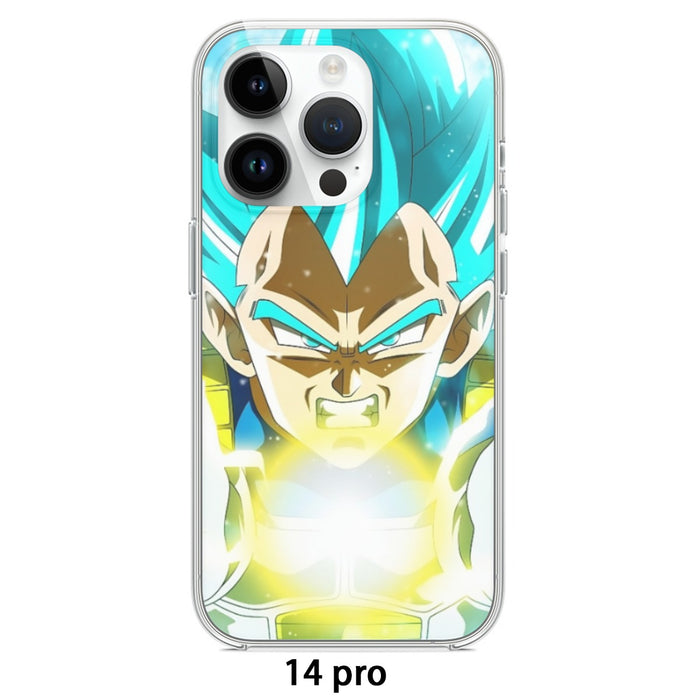 Dragon Ball Blue Vegeta Super Saiyan God Kamehameha Iphone 14 Case