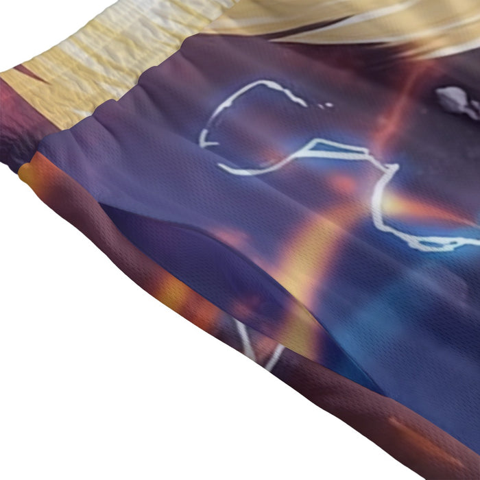 Dragon Ball Z Vegeta Super Saiyan Lightning Custom Mesh Shorts