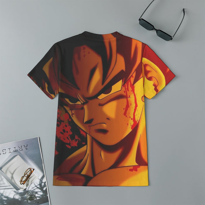 Dragon Ball Z Pissed Serious Son Goku Dope Orange Kids T-Shirt