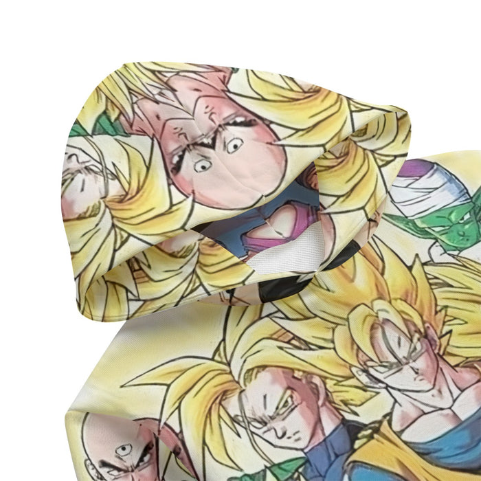 DBZ Goku Vegeta Super Saiyan Krillin Piccolo All Heroes Vibrant Design Kids' Hoodie