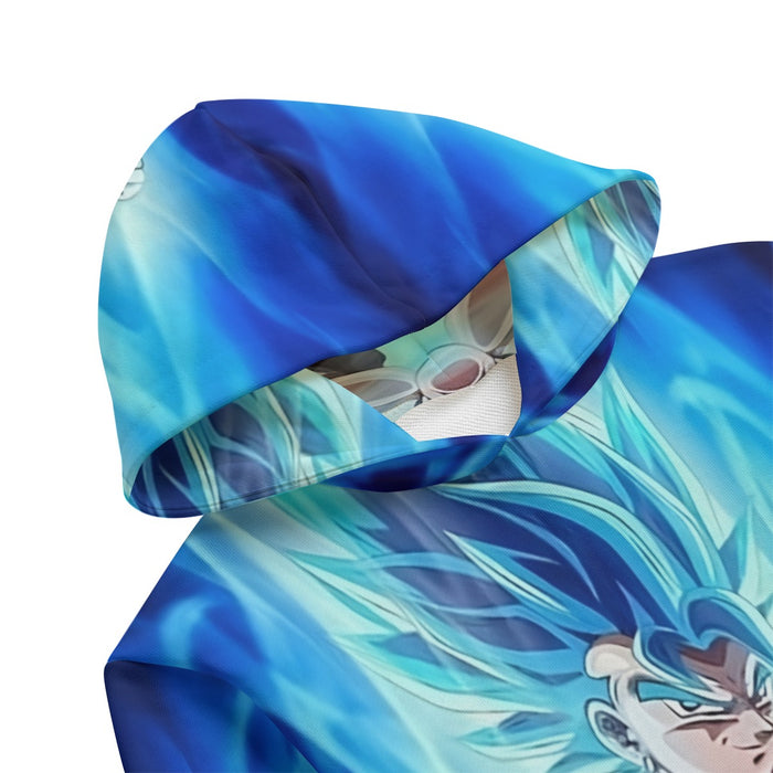 Dragon Ball Z Super Saiyan Vegito Blue Charge Aura Kids' Hoodie