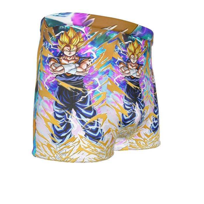 Dragon Ball Vegito Super Power Aura Thunder Earing Super Saiyan Men's Boxer Briefs