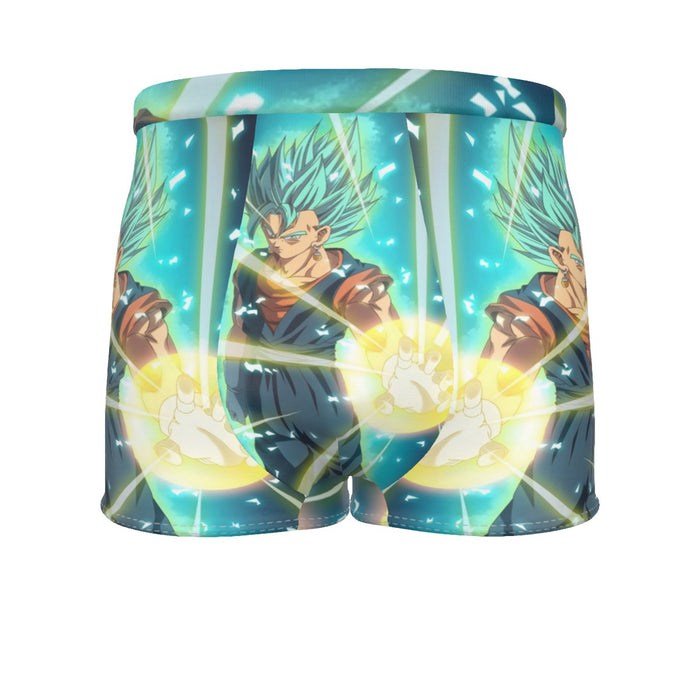 Dragon Ball Vegito Blue Super Saiyan Big Bang Flash Men's Boxer Briefs