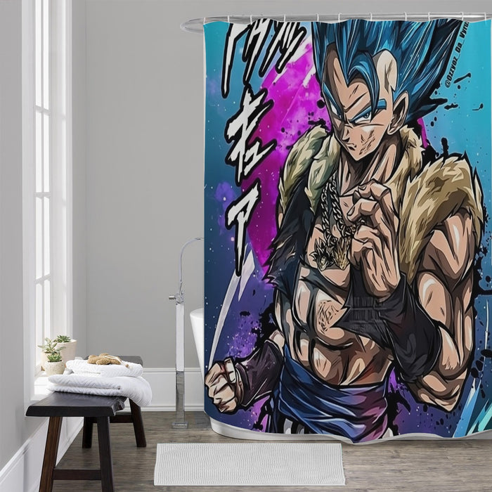 Super Saiyan Blue Gogeta Shower Curtain