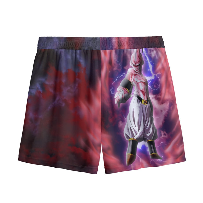 Majin Ultimate Mighty Kid Buu Tie Dye Lightning Amazing 3D Mesh Shorts