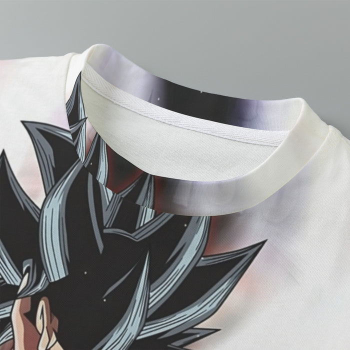 Dragon Ball Goku Damaged Battle Muscular Powerful Aura Kids T-Shirt