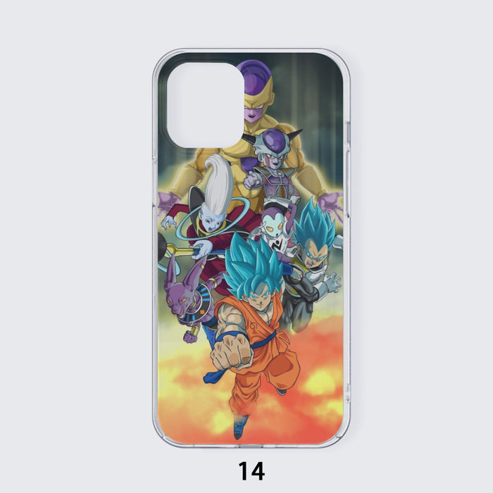 Dragon Ball Goku Vegeta Super Saiyan God Blue SSGSS Fight Villains Iphone 14 Case