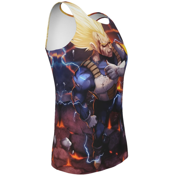 Dragon Ball Z Vegeta Super Saiyan Lightning Custom Tank Top