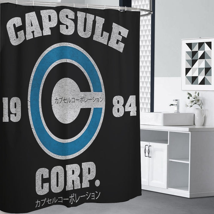 Capsule Corp Baseball Shower Curtain