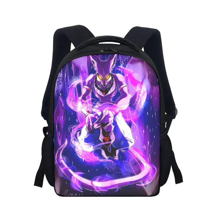 DBZ Mighty Destruction God Beerus Egyptian Cat Sport Design Backpack