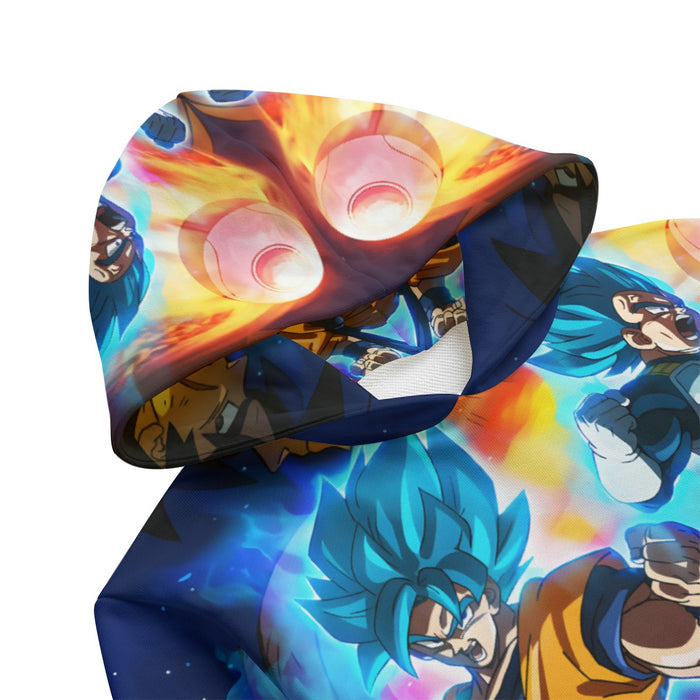 DBZ Legendary Broly Son Goku Vegeta Super Saiyan Blue Kids' Hoodie