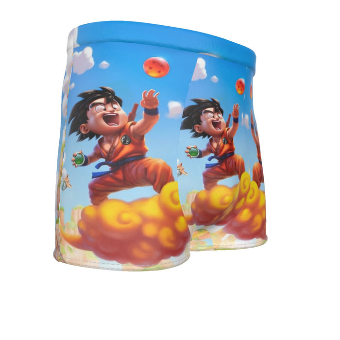 Dragon Ball Goku Kid Ride Flying Nimbus Cute Dope Streetwear Men's Boxer Briefs