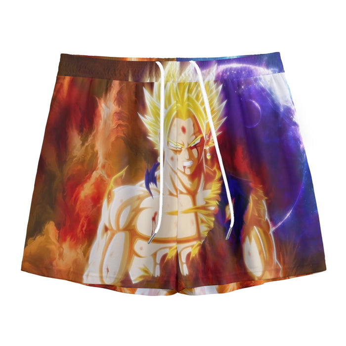 Dragon Ball Z Vegito Super Saiyan Angry Bruised Dope  Mesh Shorts