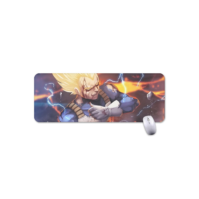 Dragon Ball Z Shirt  Vegeta Super Saiyan Lightning Custom Mouse Pad