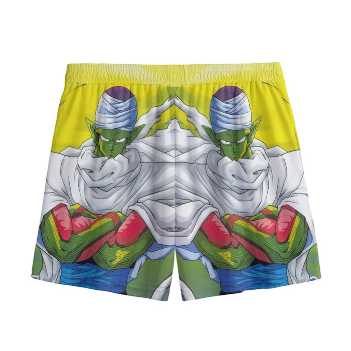 Dragon Ball Angry Piccolo Standing And Ready for Fighting Mesh Shorts