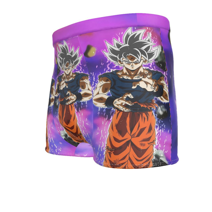 Dragon Ball Z Goku Ultra Instinct Form White Hair Men's Boxer Briefs