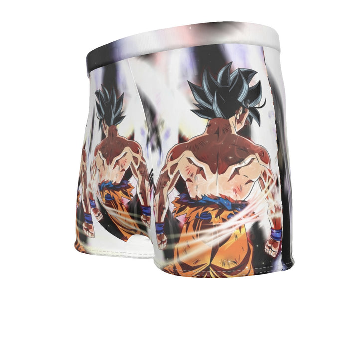 Dragon Ball Goku Damaged Battle Muscular Powerful Aura Men's Boxer Briefs