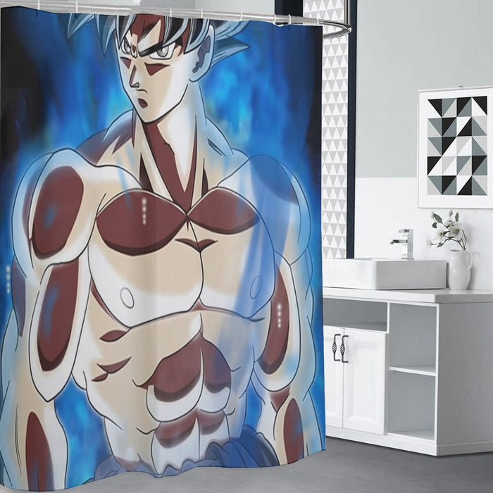 Dragon Ball Super Son Goku Ultra Instinct Cool Casual Shower Curtain