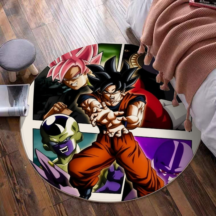 Goku Black Kamehameha Dragon Ball Z Round Mat