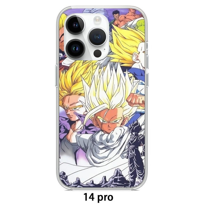 Dragon Ball Trunks Gohan Young Generation Super Saiyan Color Style Iphone 14 Case