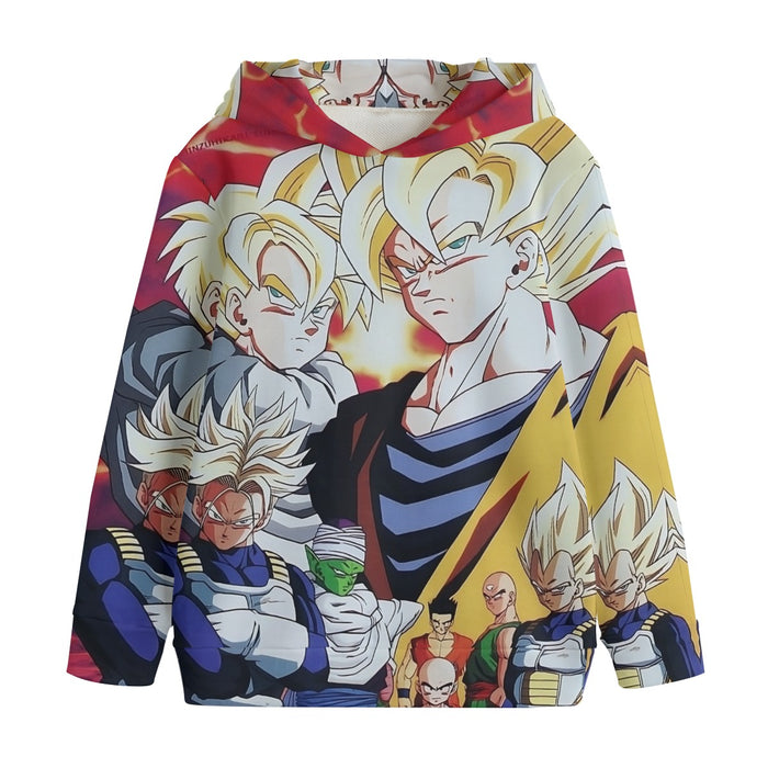 Dragon Ball Z Angry Super Saiyan Fighters Kids' Hoodie