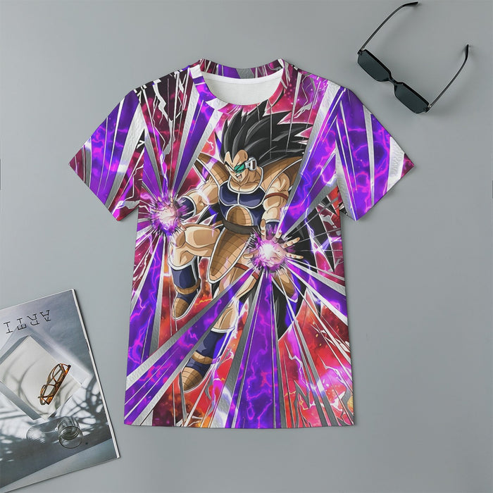 Dragon Ball Z Vibrant Saiyan Raditz Radiant Light Kids Tshirt