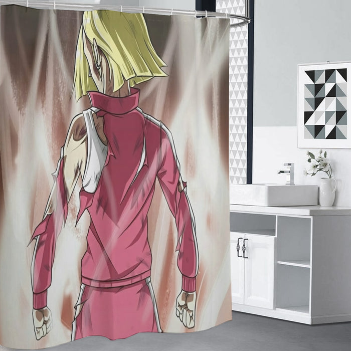 Dragon Ball Android 18 Ultra Instinct Epic Streetwear Shower Curtain