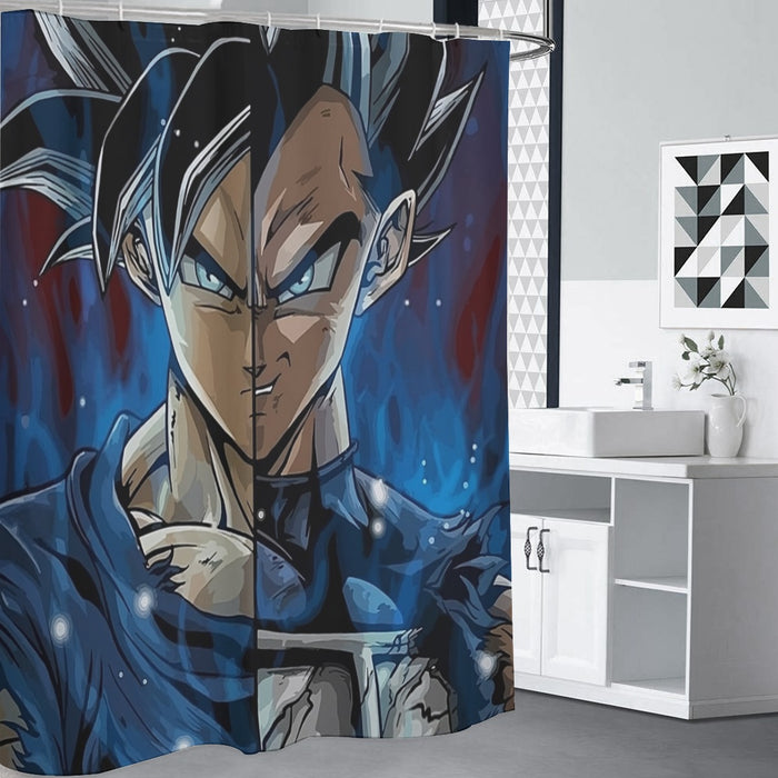 Dragon Ball Z Shirt  SSJ Goku x SSJ Vegeta Fusion Shower Curtain