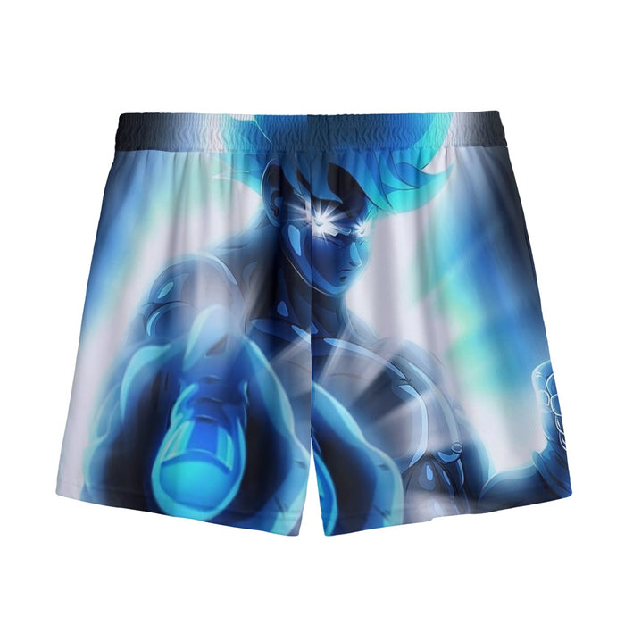Dragon Ball Super Blue Son Goku Epic Ultra Instinct Mesh Shorts