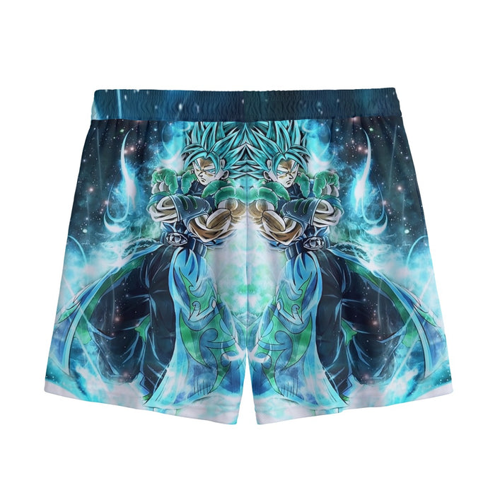 Dragon Ball Gogito 2 Blue Super Saiyan Kaioken Cool Mesh Shorts