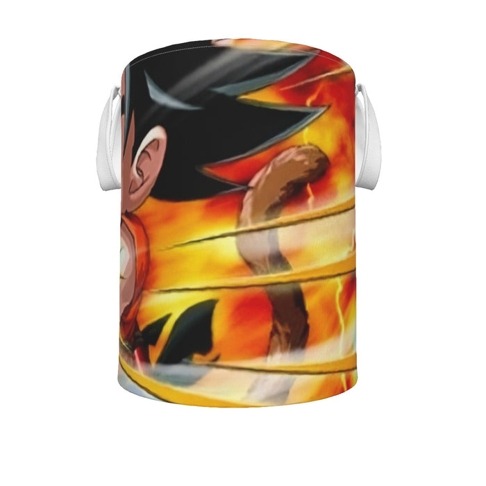 Dragon Ball Energy Kid Goku Blue Kamehameha Laundry Basket