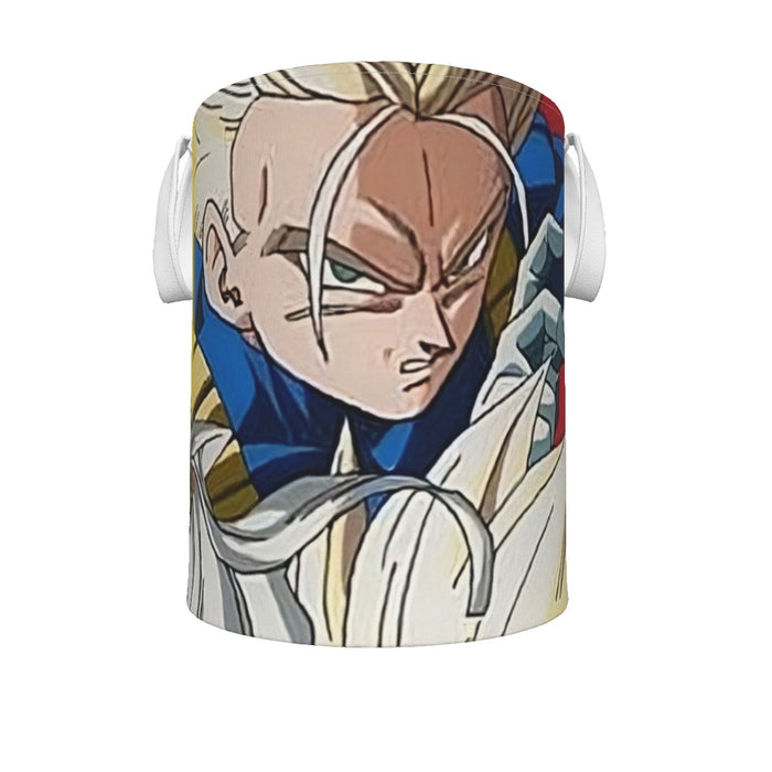 Dragon Ball Goku Vegeta Saiyan Piccolo Namekian Vibrant Design Laundry Basket