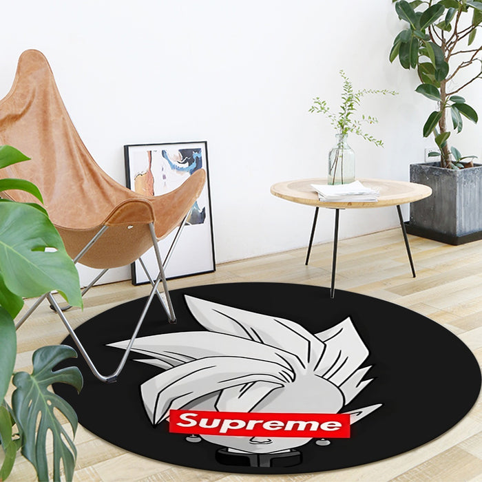 DBZ Zamasu Supreme Kai Logo Creative Black Edition Round Mat